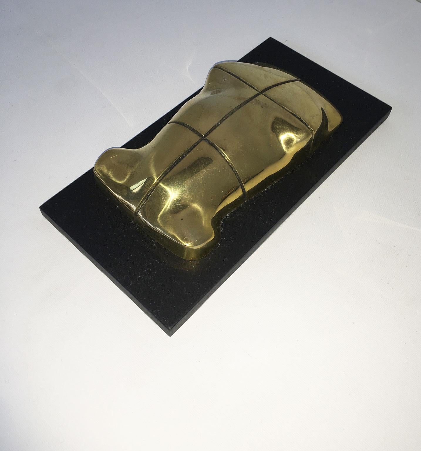 Sculpture abstraite en bronze de Jiro Sugawara Orizzonte Maschile, Italie, 1980 en vente 12