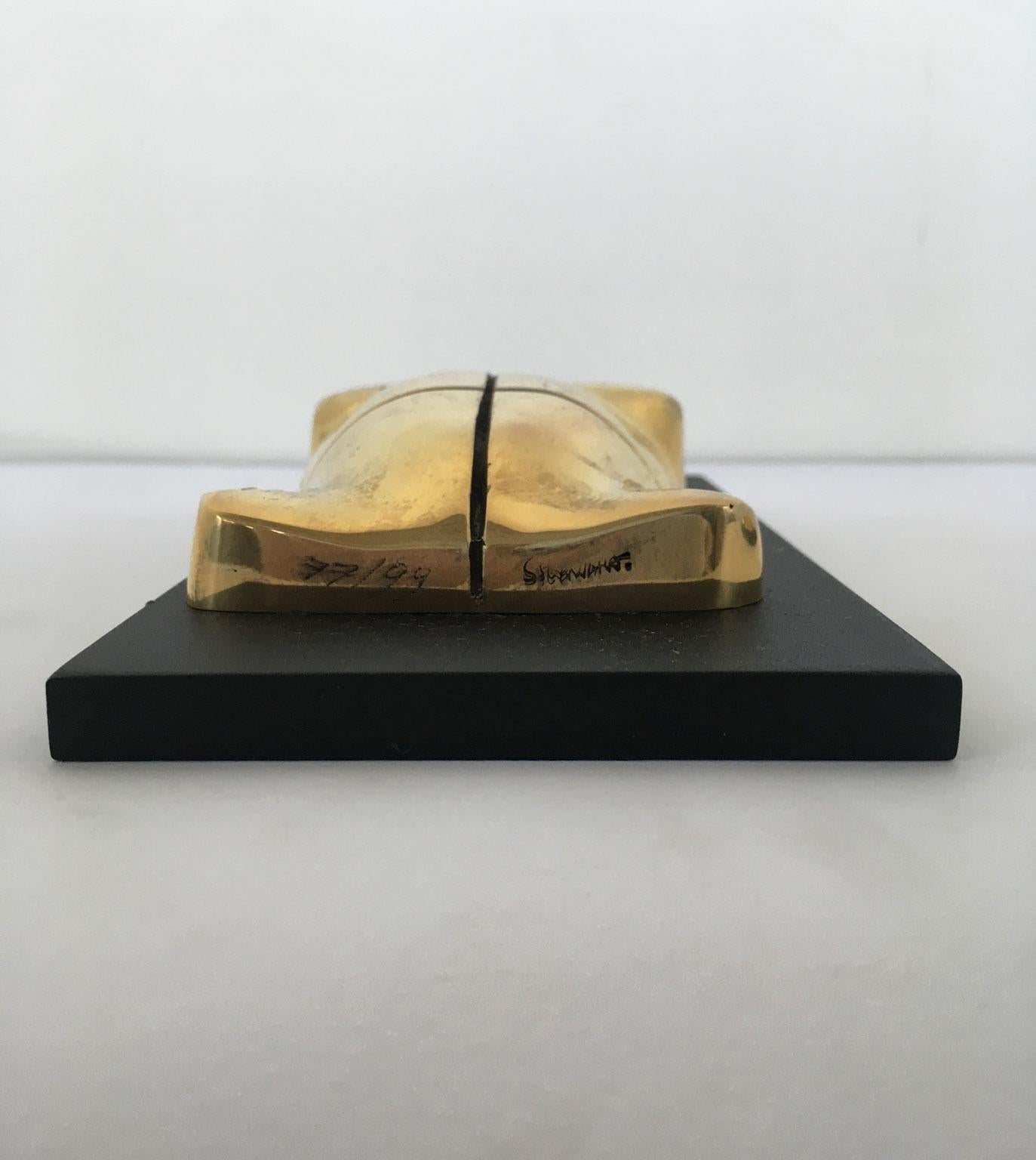 Sculpture abstraite en bronze de Jiro Sugawara Orizzonte Maschile, Italie, 1980 en vente 13