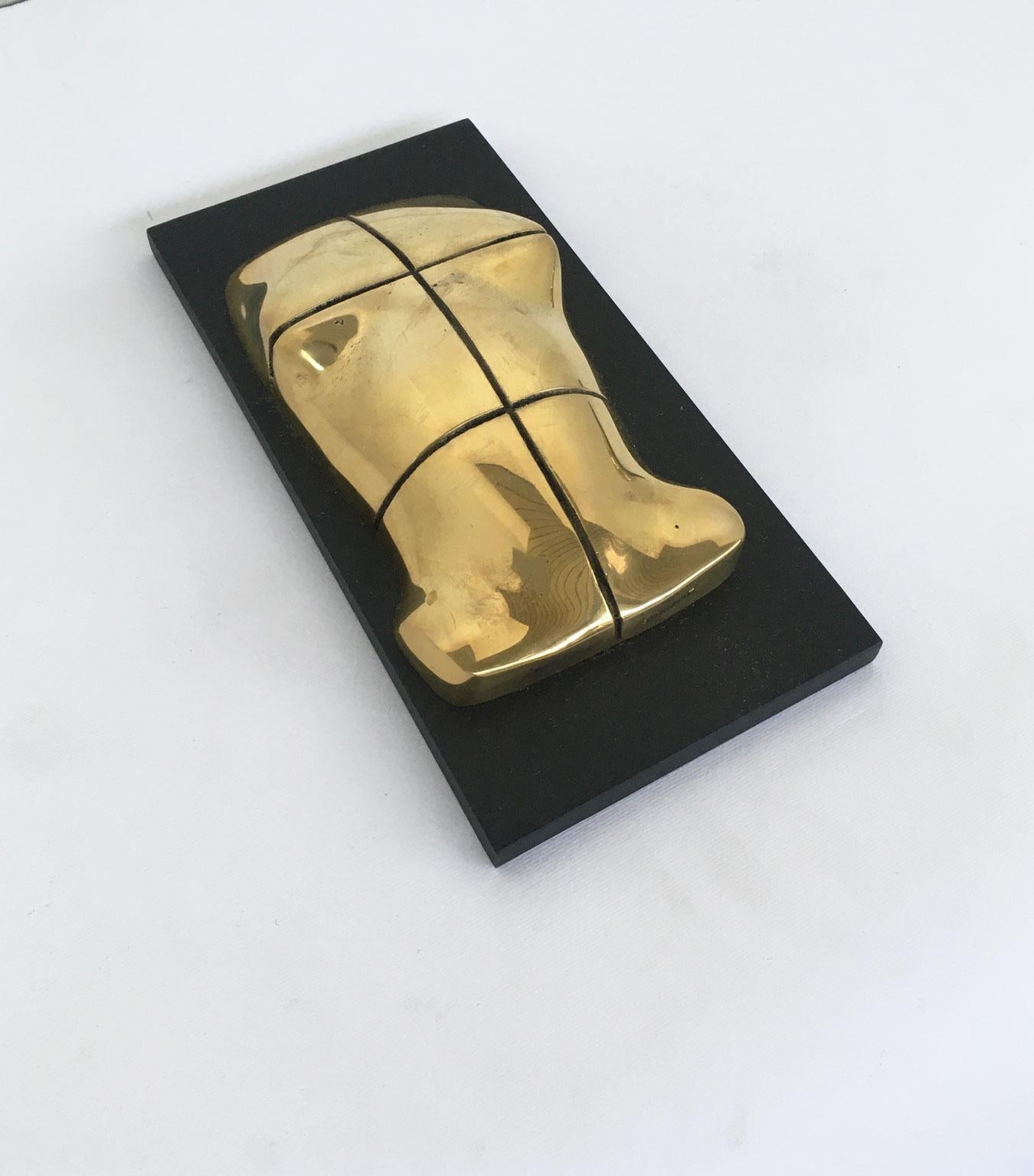 Sculpture abstraite en bronze de Jiro Sugawara Orizzonte Maschile, Italie, 1980 en vente 3