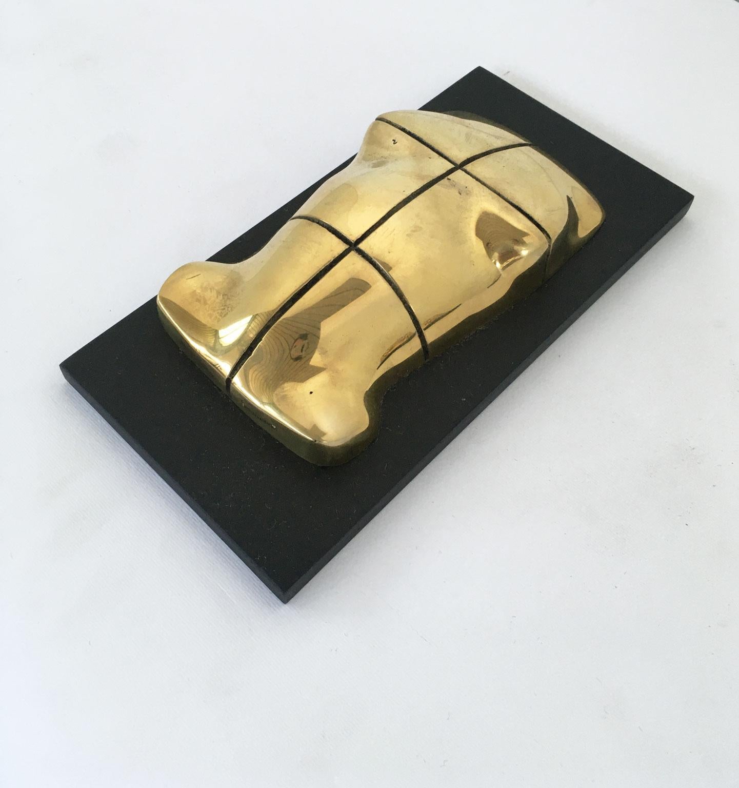 Sculpture abstraite en bronze de Jiro Sugawara Orizzonte Maschile, Italie, 1980 en vente 4
