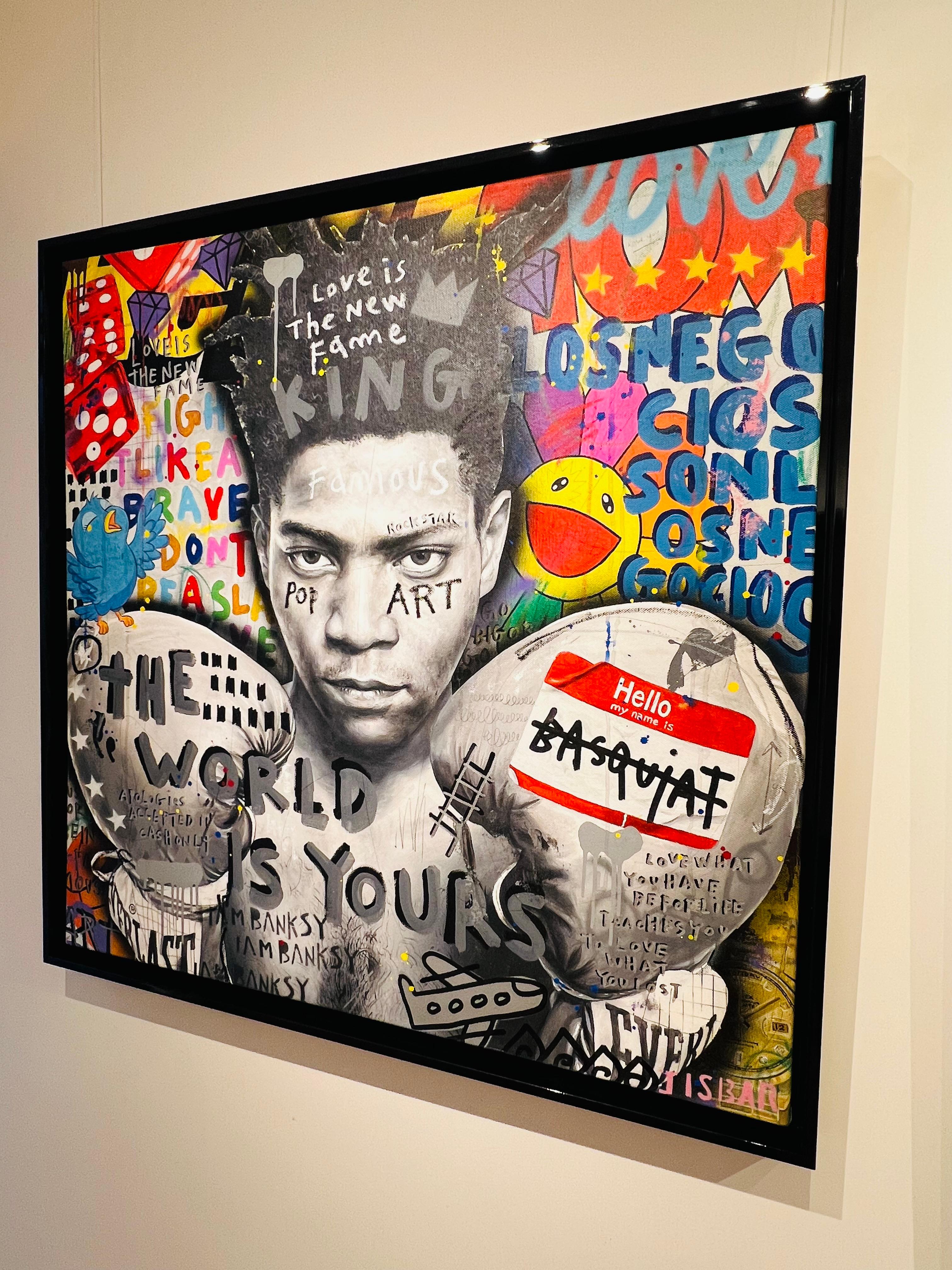 Boxe Basquiat - Painting Pop Art di Jisbar