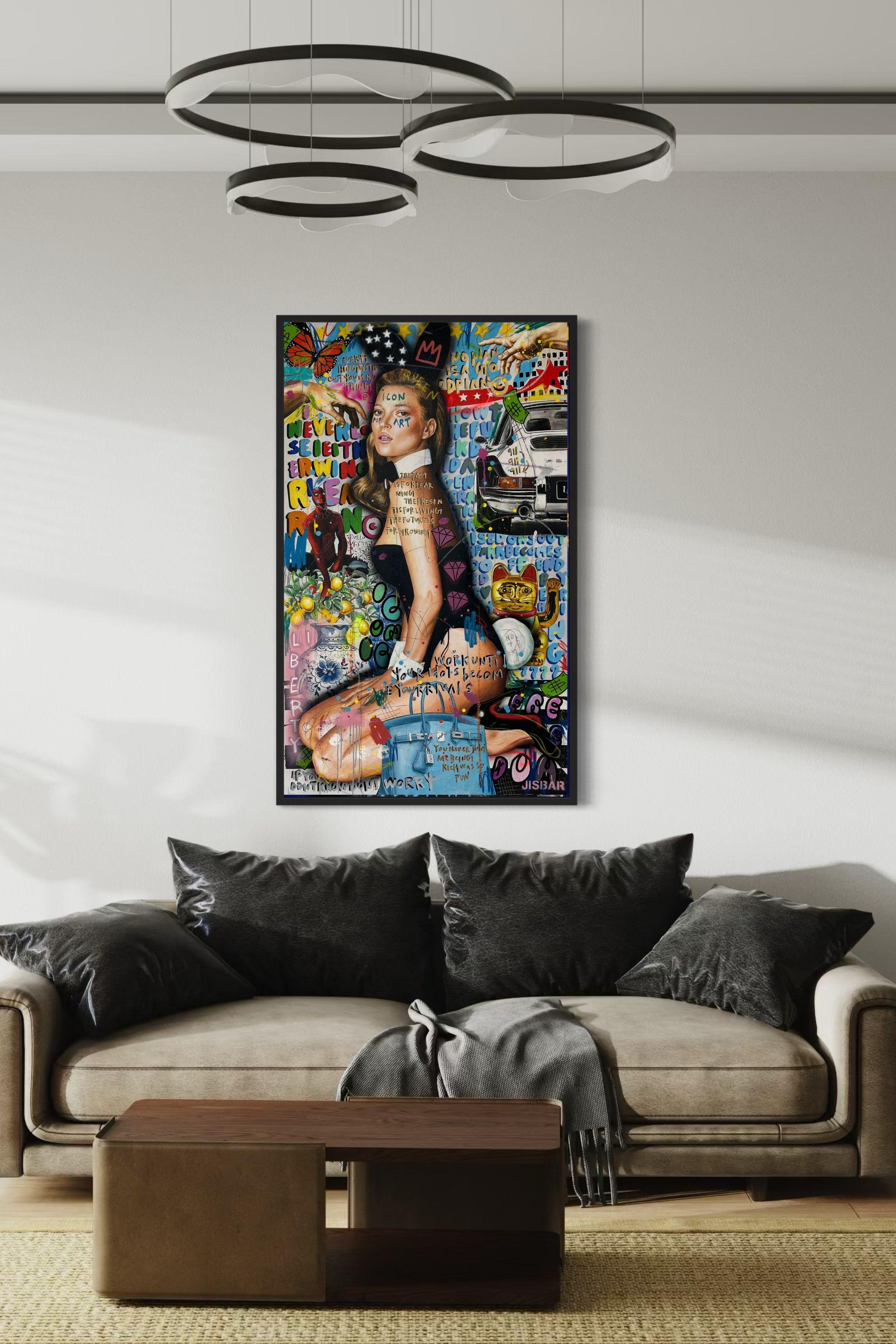 Hasen-Kate – Painting von Jisbar