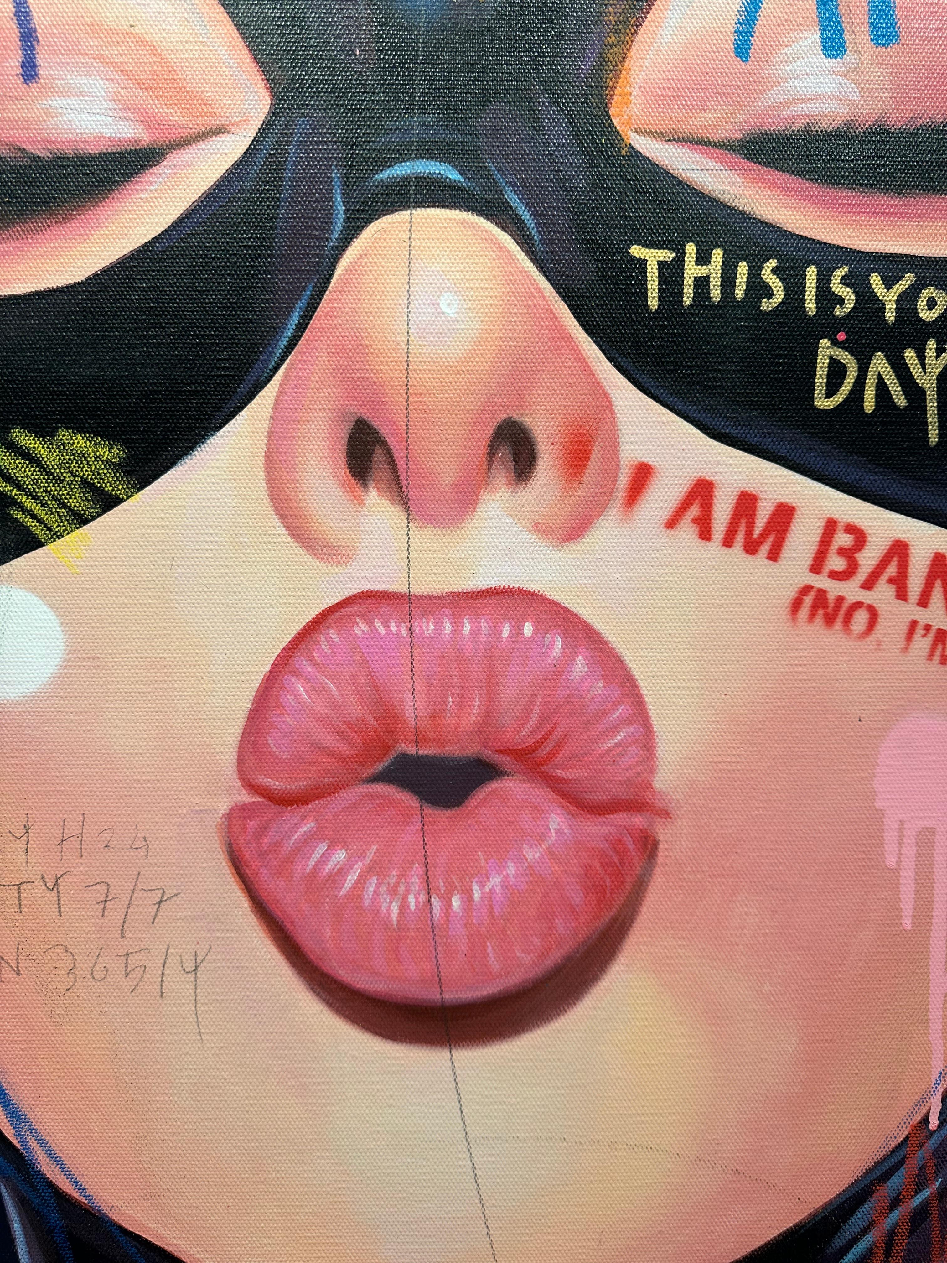 Original and unique painting, in acrylic and mixed media on canvas.
Signed, dated and titled at the back of the canvas.
Sold with the Certificate of Authenticity.

Jisbar, a contemporary French artist renowned for his vibrant and eclectic style,