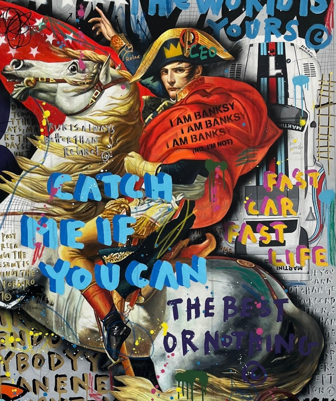 Interview Catch Me Empire Napoleon - Pop Art Painting by Jisbar