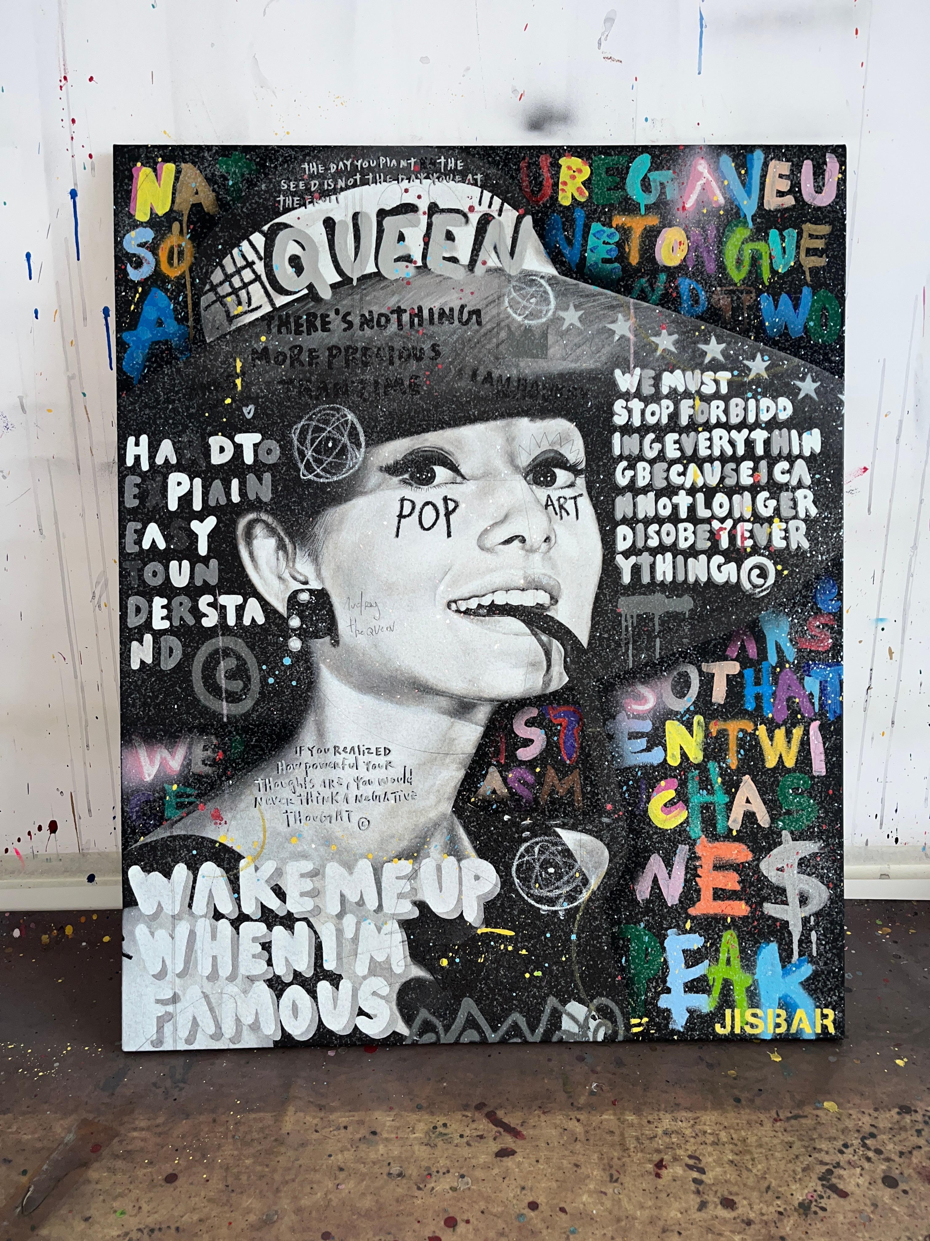 DD Hepburn - Painting by Jisbar