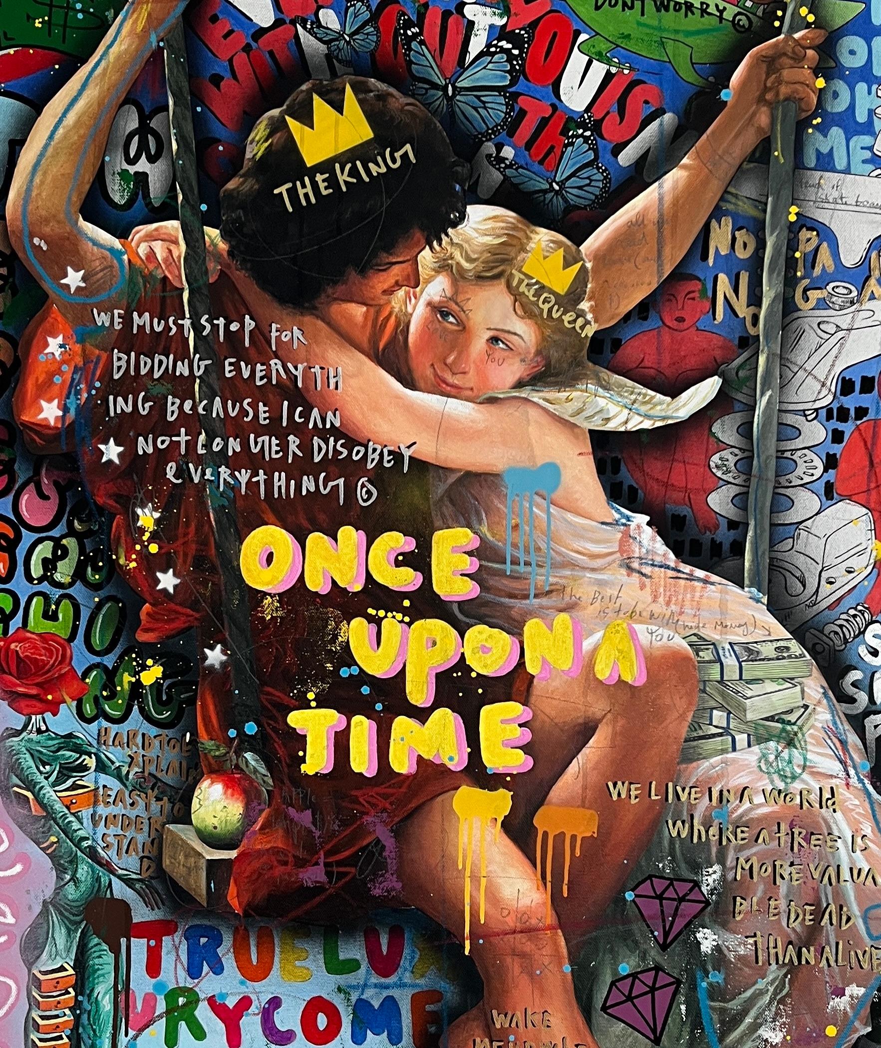 Alles Amour-Paar (Pop-Art), Painting, von Jisbar