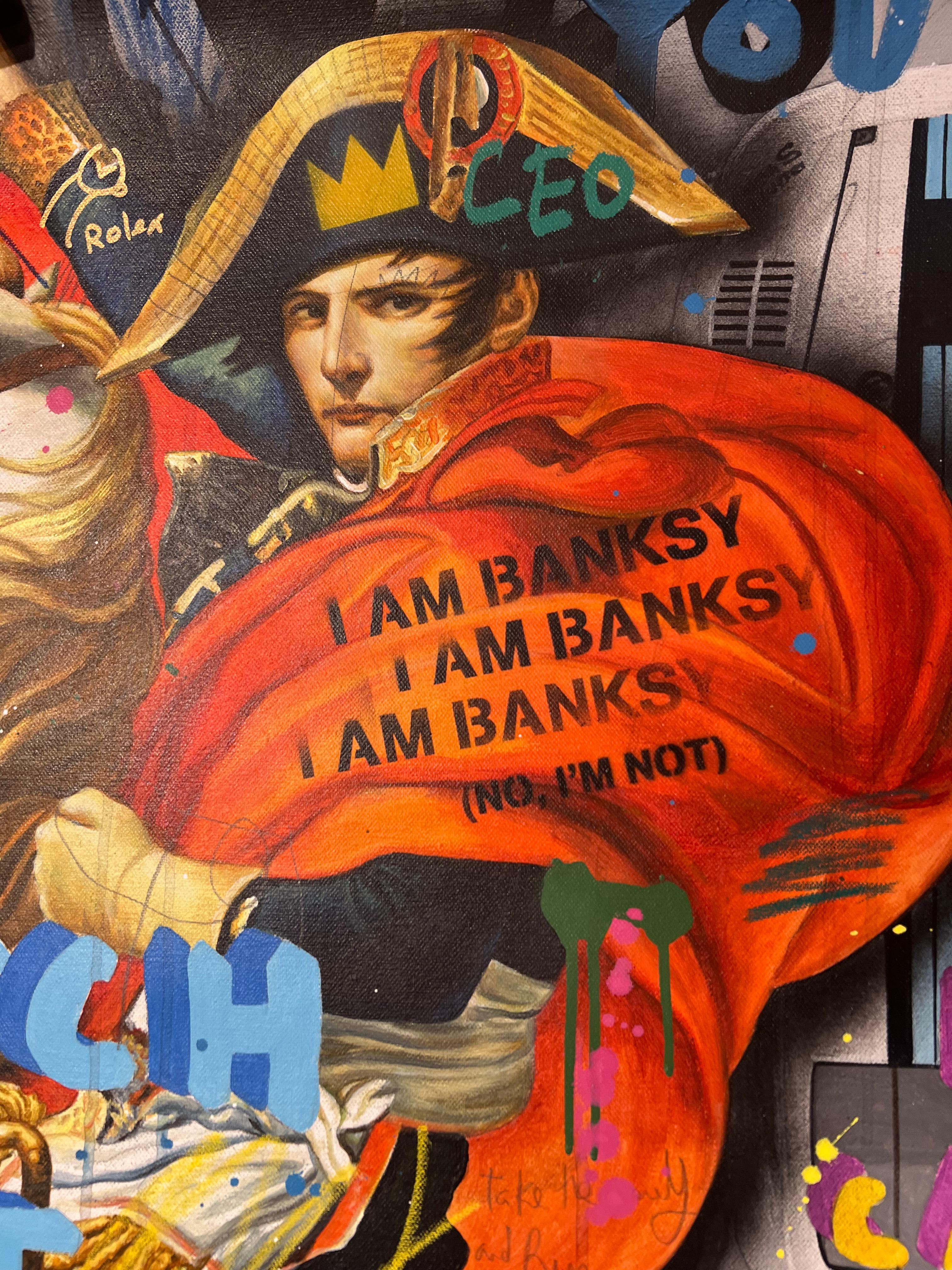 Original and unique painting, in acrylic and mixed media on canvas.
Signed, dated and titled at the back of the canvas.
Sold with the Certificate of Authenticity.

Jisbar, a contemporary French artist renowned for his vibrant and eclectic style,