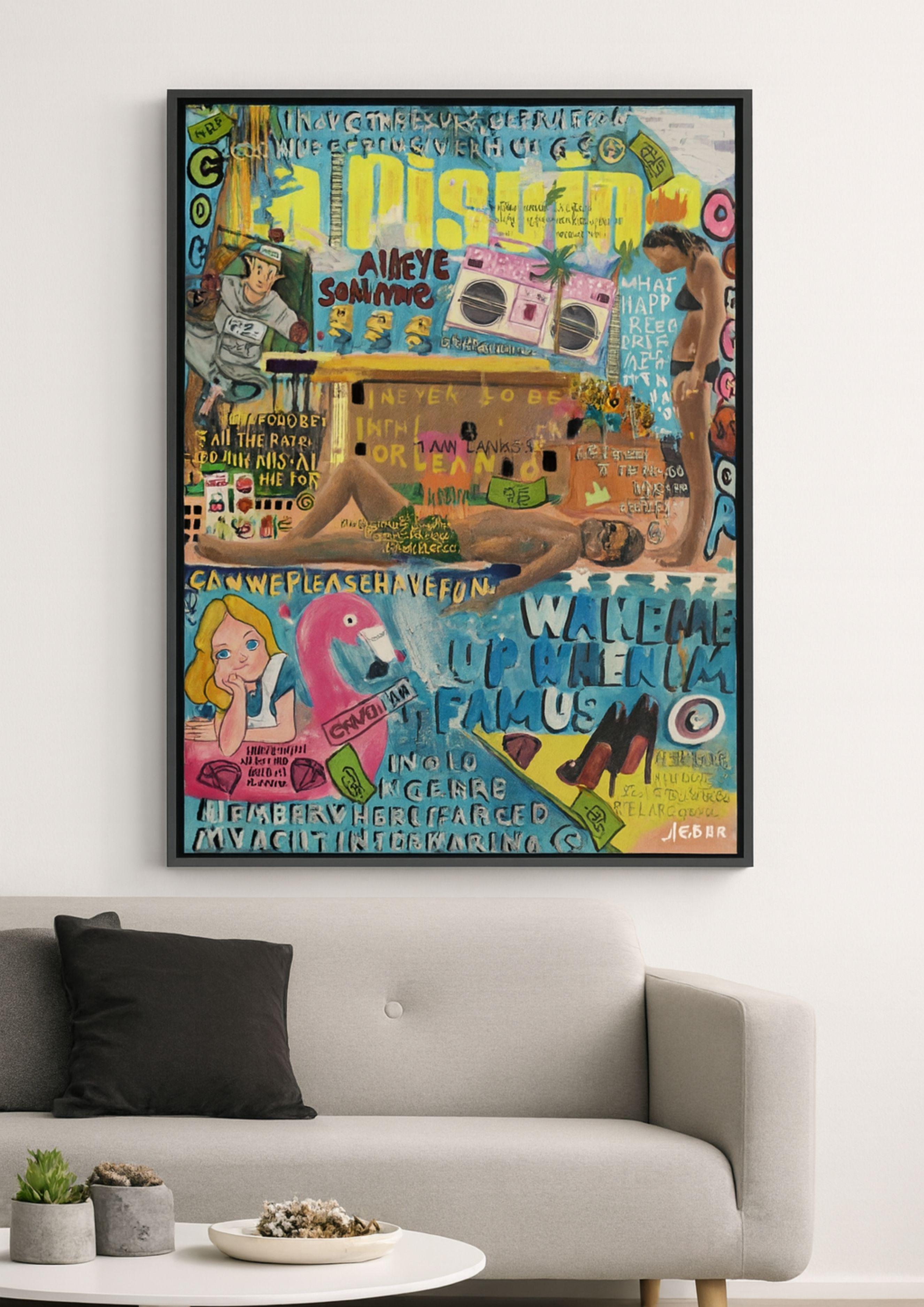 La Piscine - Painting by Jisbar