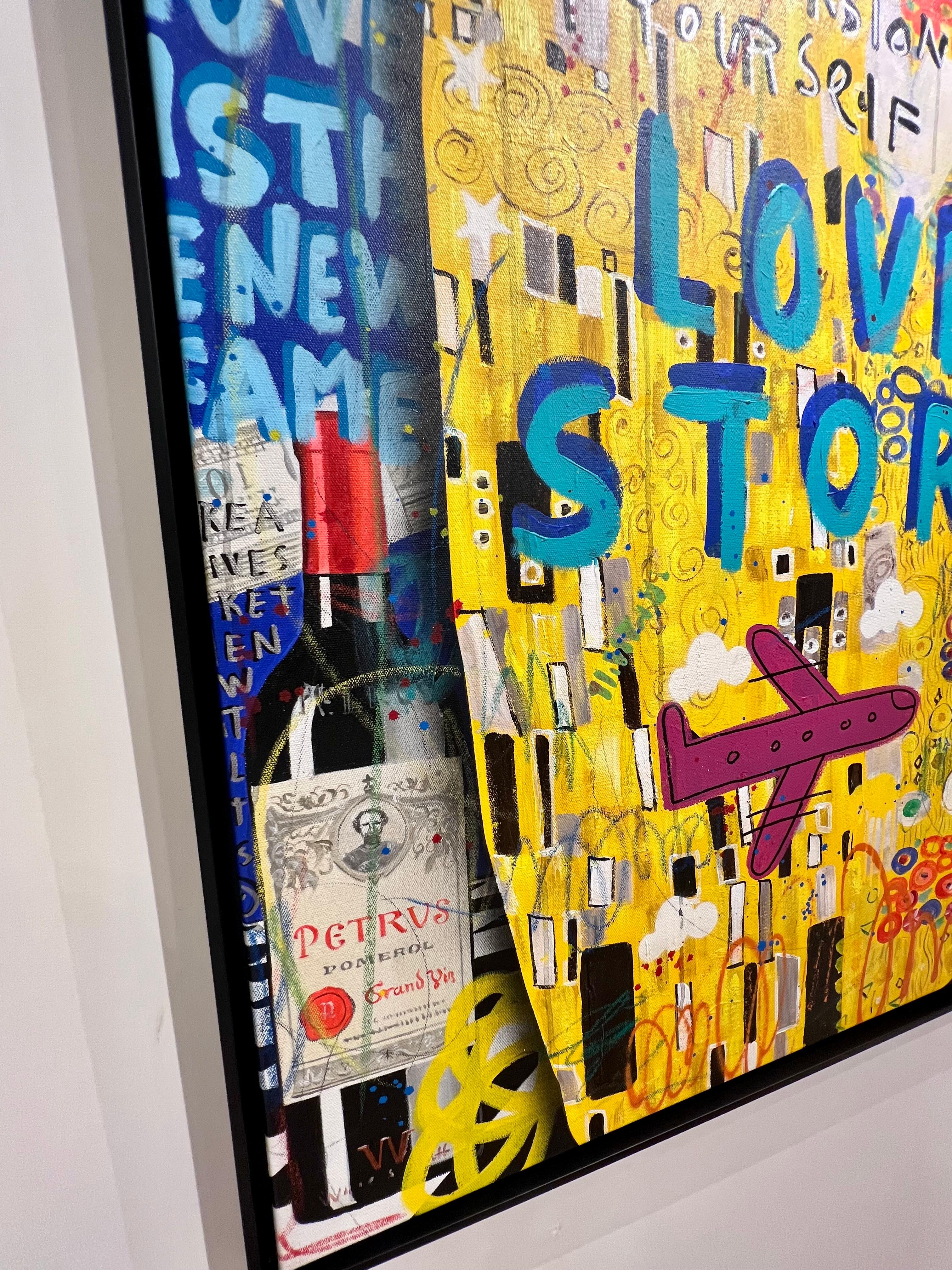 Love Story Kiss - Pop Art Painting by Jisbar