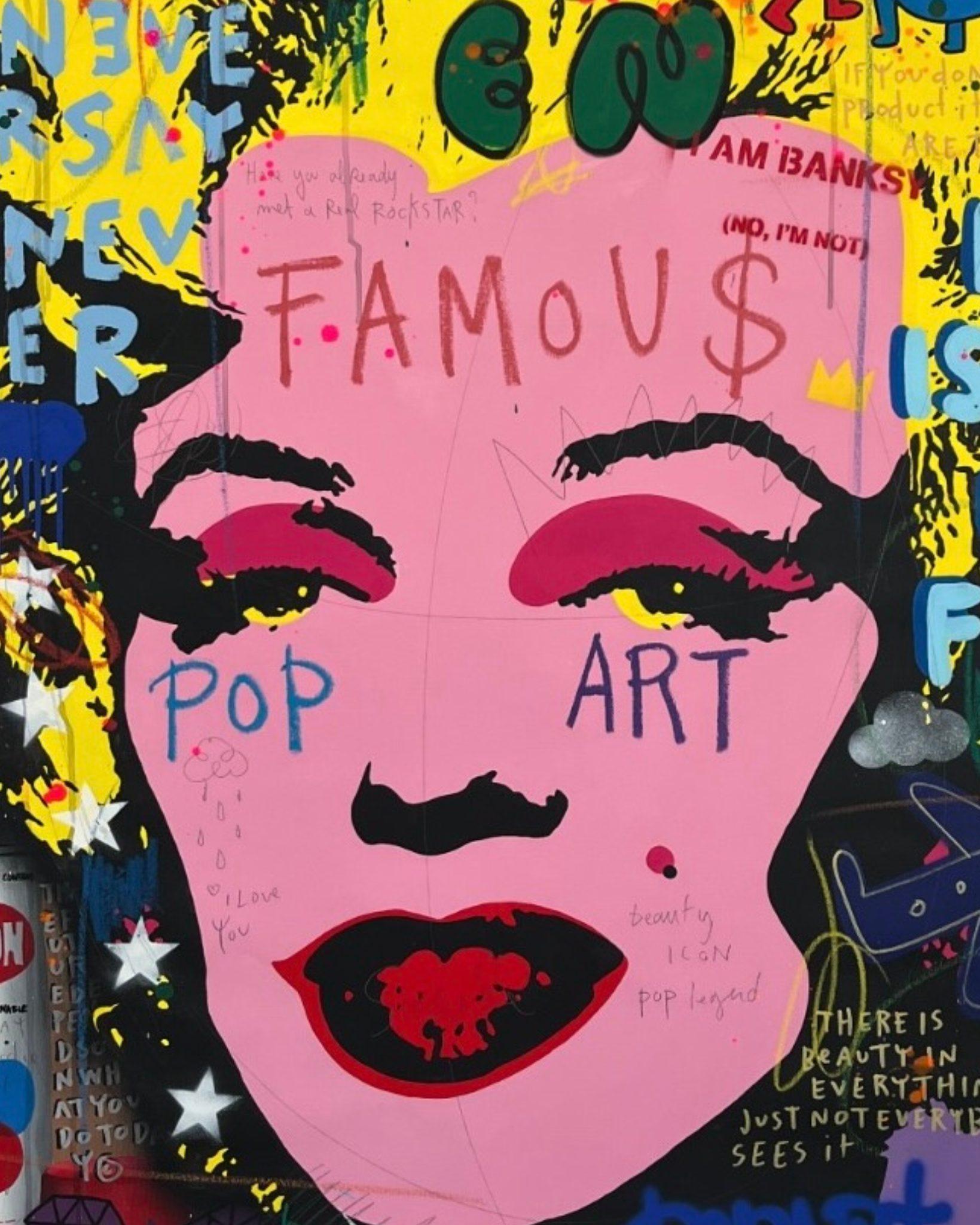 Original and unique painting, in acrylic and mixed media on canvas.
Signed, dated and titled at the back of the canvas.
Sold with the Certificate of Authenticity.

Jisbar, a contemporary French artist renowned for his vibrant and eclectic style,