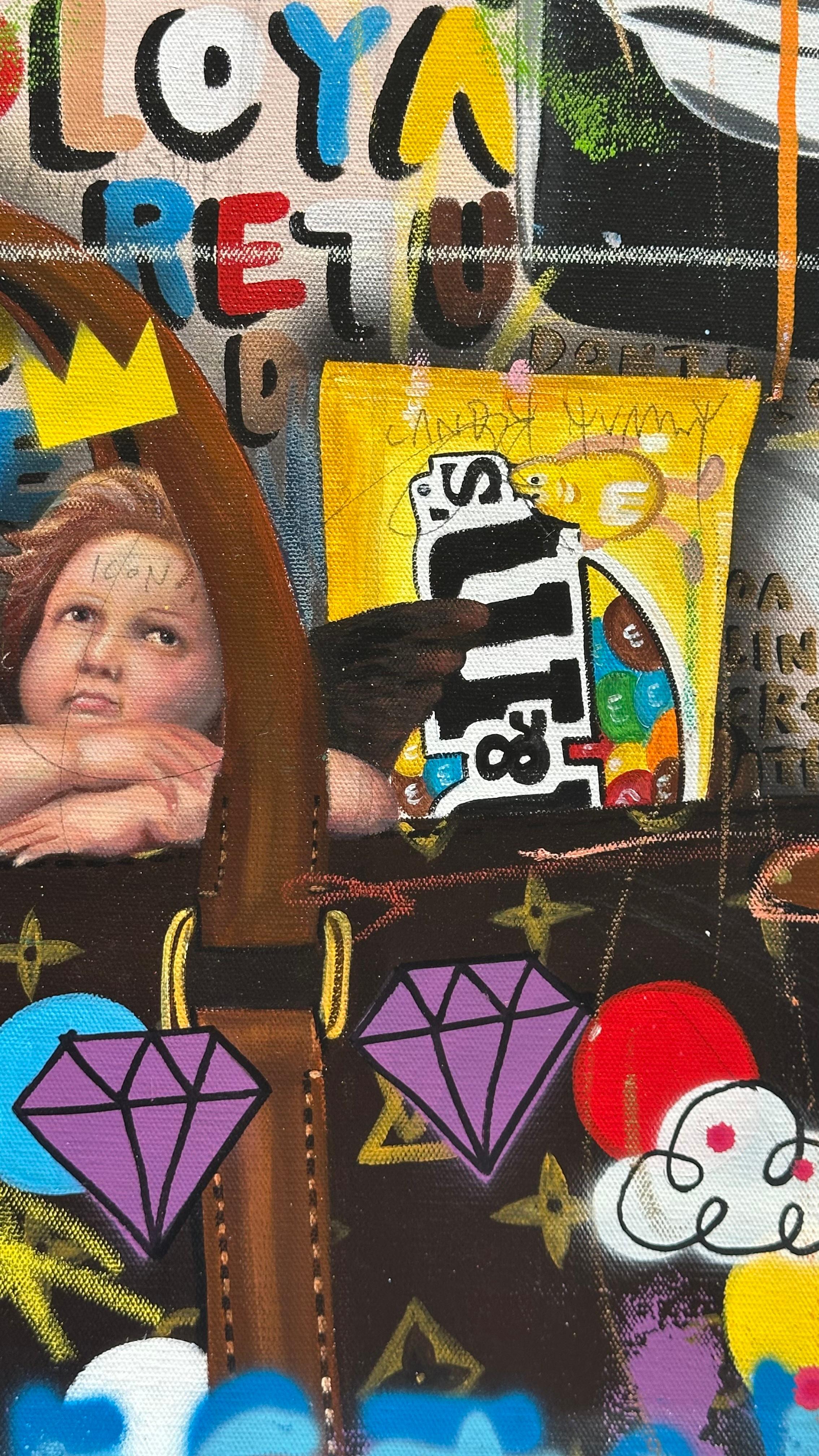 Sac LV avec des anges en vente 3