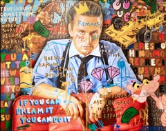 «Milky Wall Street», pintura, acrílico y técnica mixta, firmada, 2026