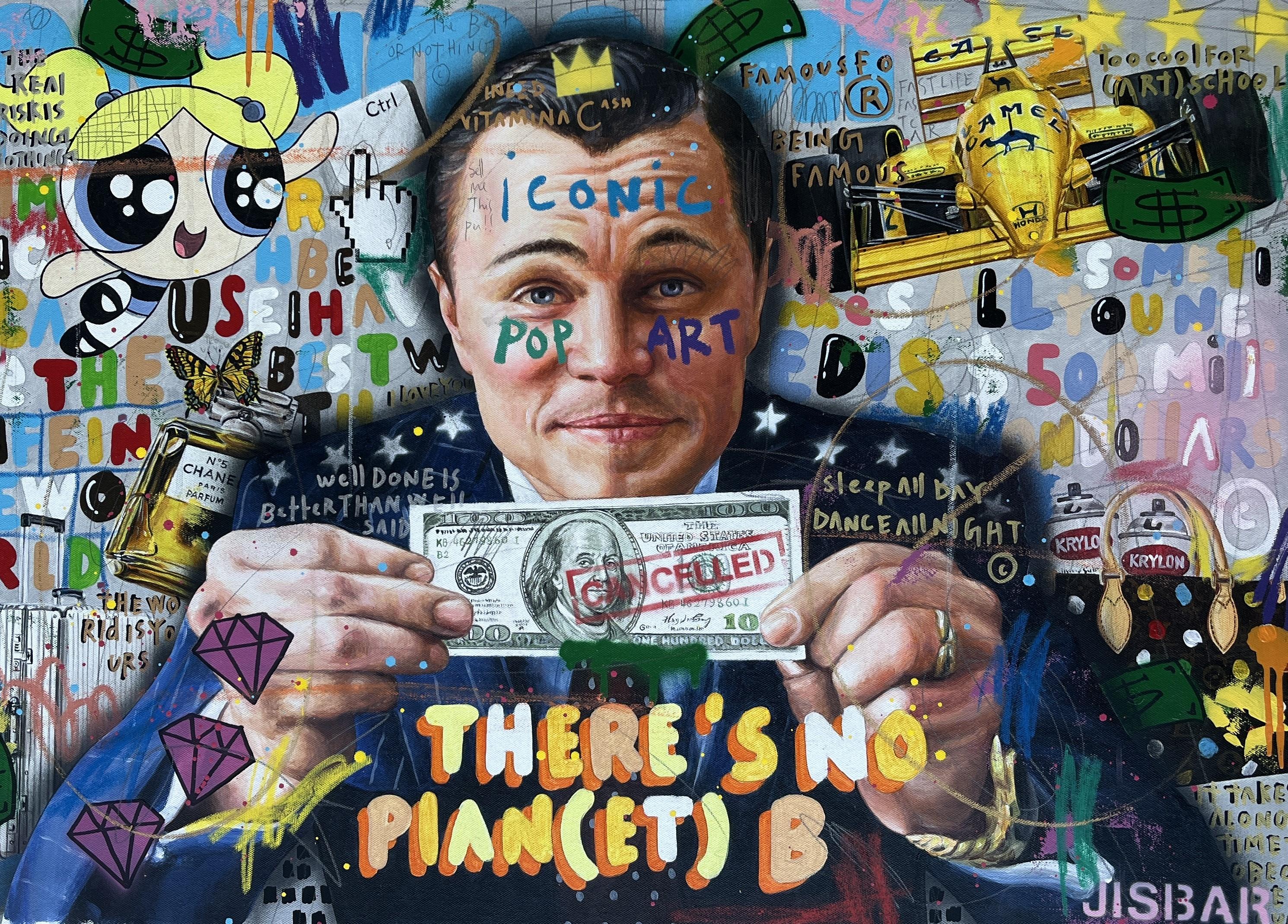 Jisbar Figurative Painting - No Plan B Wolf Street