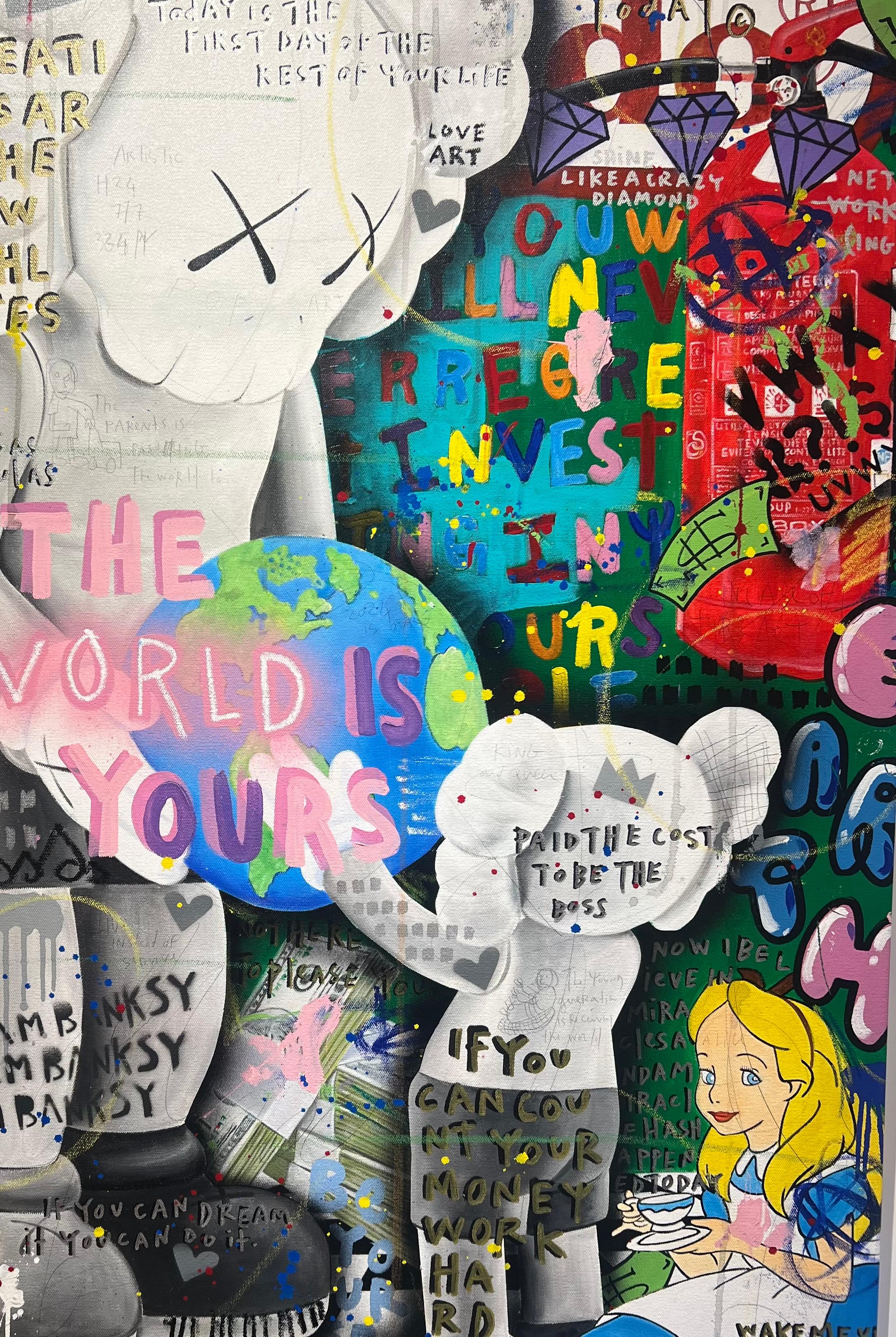 Passer le monde - Pop Art Painting par Jisbar