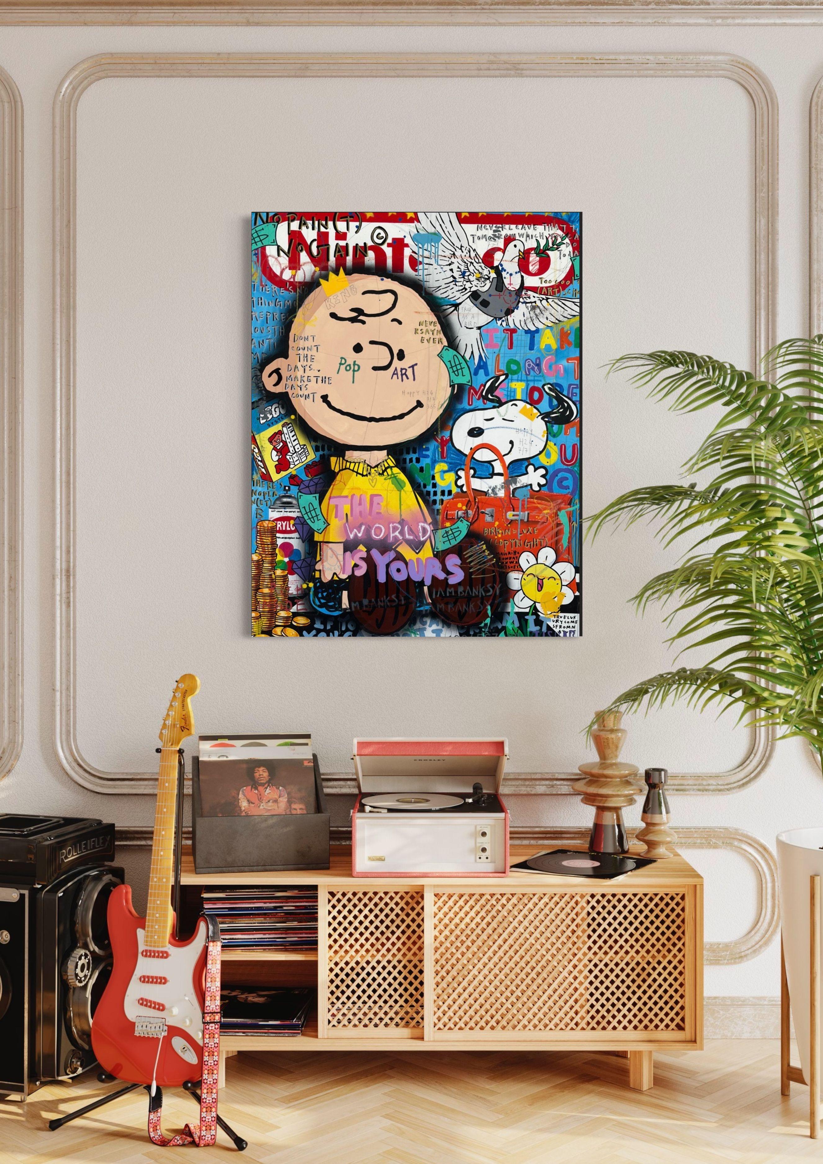 Peanuts Luxe - Painting by Jisbar