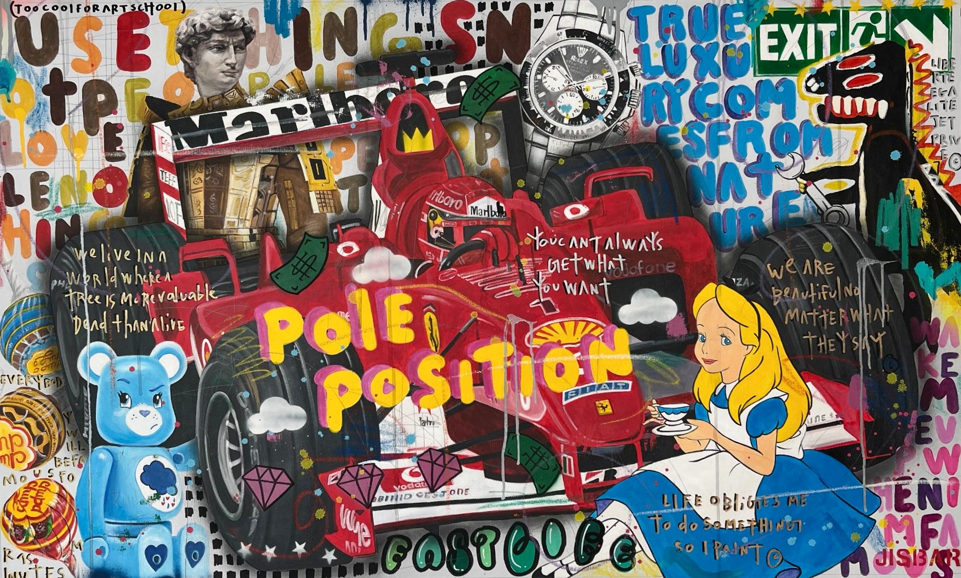 Jisbar Figurative Painting - Pole Position Luxury F1