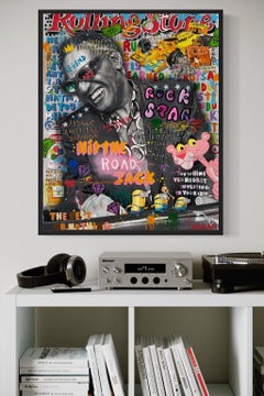 Ray Road Jack, Acrylic and Mixed Media Painting, Signed, 2026