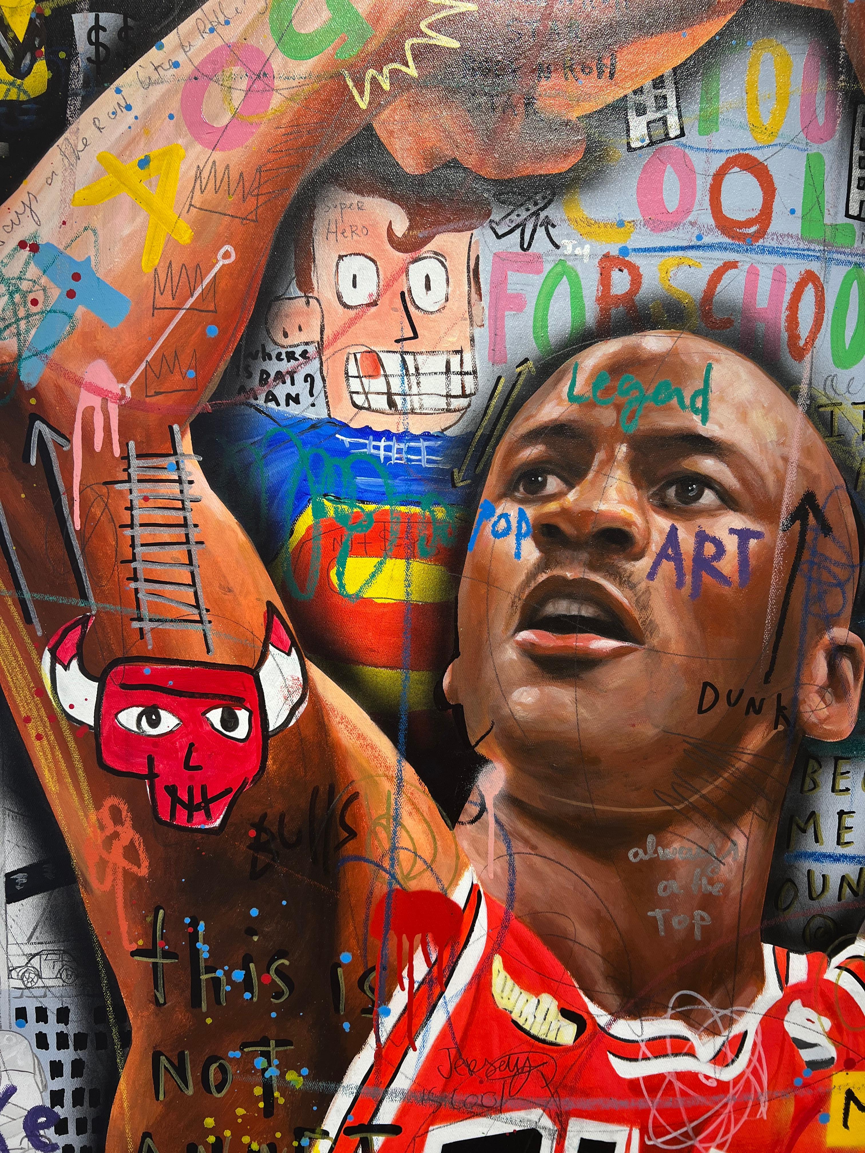 Showtime Bulls - Pop Art Painting by Jisbar
