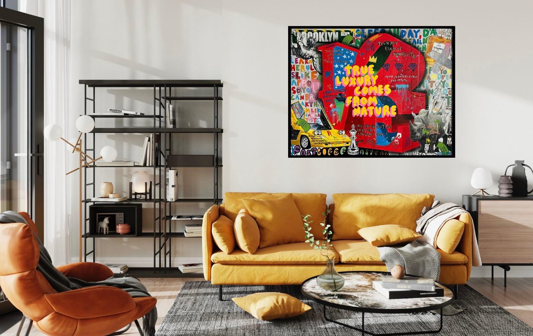 L'amore veloce per il lusso - Painting Postmoderno di Jisbar