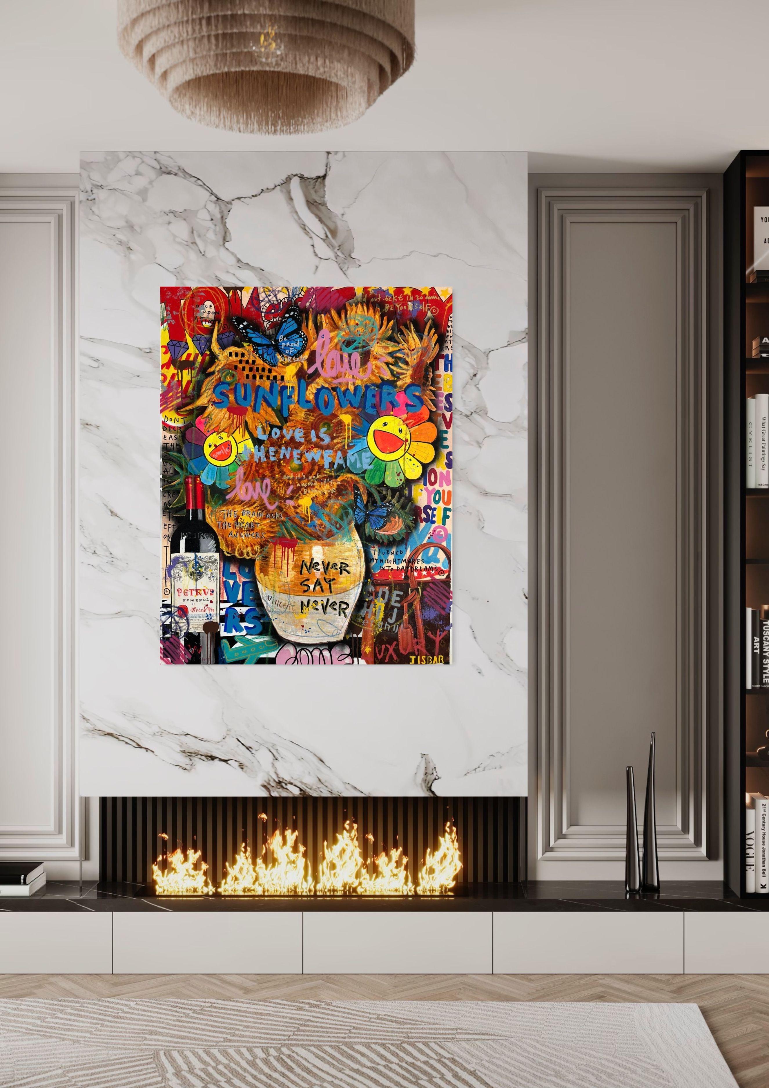 Tom y Jerry Girasoles - Painting de Jisbar