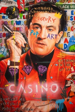 Vendôme Casino, Acrylic Mixed Media Painting, Pop Art, Signed, 92x73cm