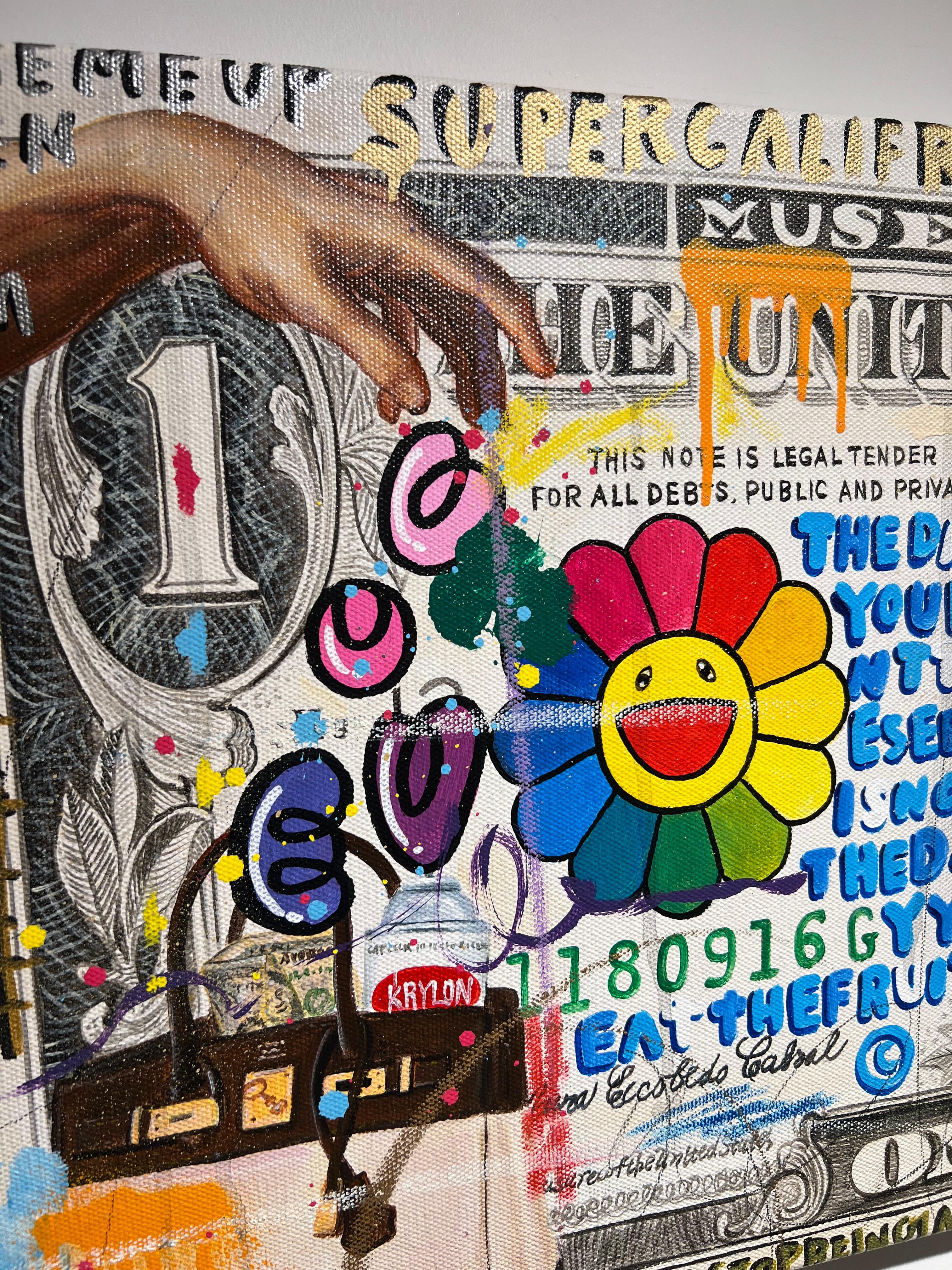 Originelles und einzigartiges Gemälde, in Acryl und Mischtechnik auf Leinwand.
Signiert, datiert und betitelt auf der Rückseite der Leinwand.
Verkauft mit dem Echtheitszertifikat.

Jisbar, ein zeitgenössischer französischer Künstler, der für seinen