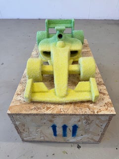 Candy Race Car Green Yellow