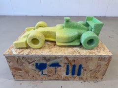 Candy Race Car Green Yellow