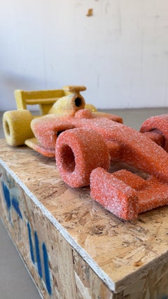 Candy Race Car Orange Yellow