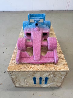 Candy Race Car Pink Blue