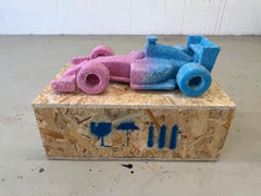 Candy Race Car Pink Blue