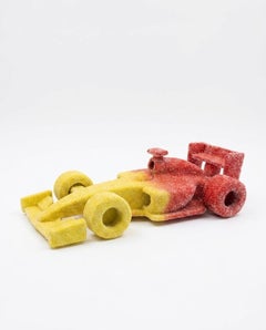 Candy Race Car Red & Yellow