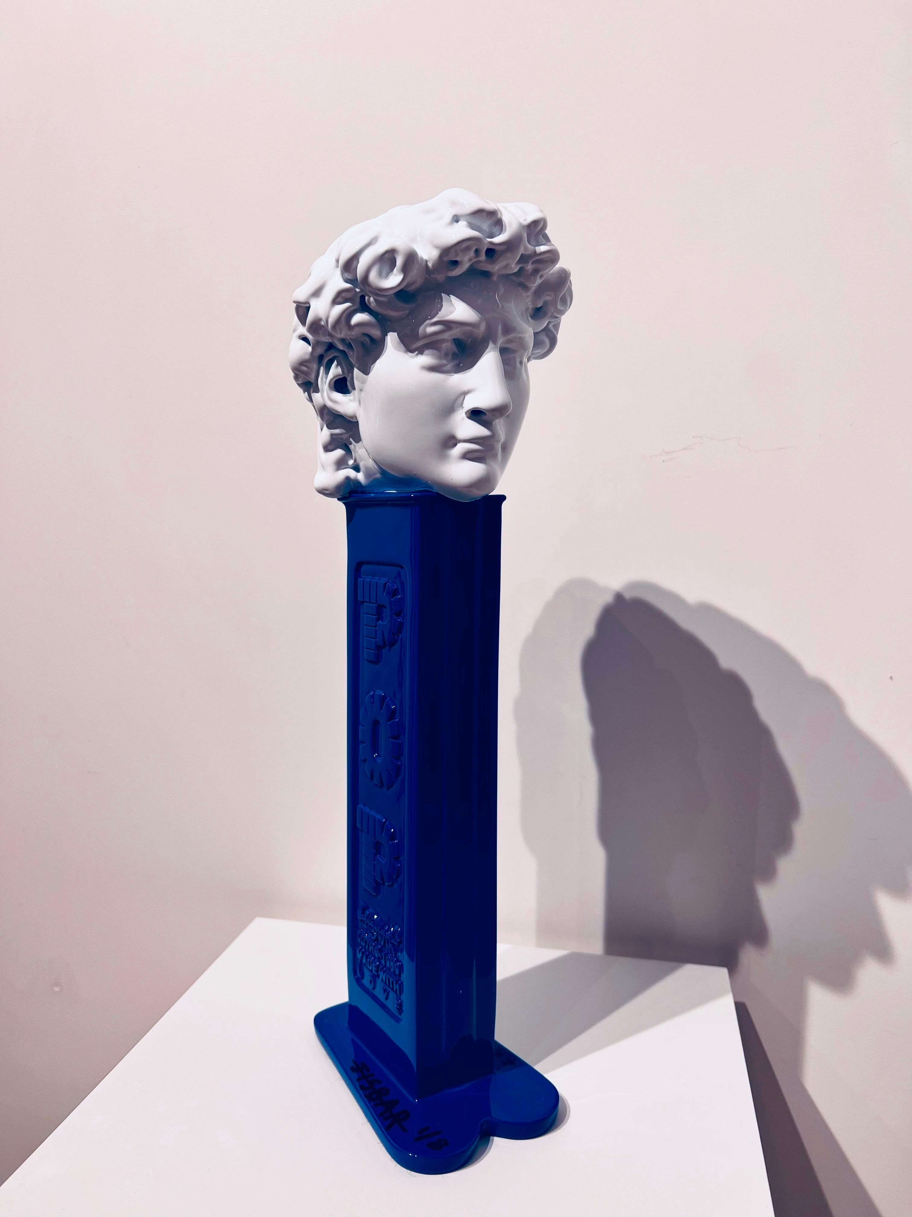 David Pez Bleu - Pop Art Sculpture by Jisbar