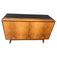 Jitona Cabinet / Chest of Drawers with Opaxite Glass, 1960s