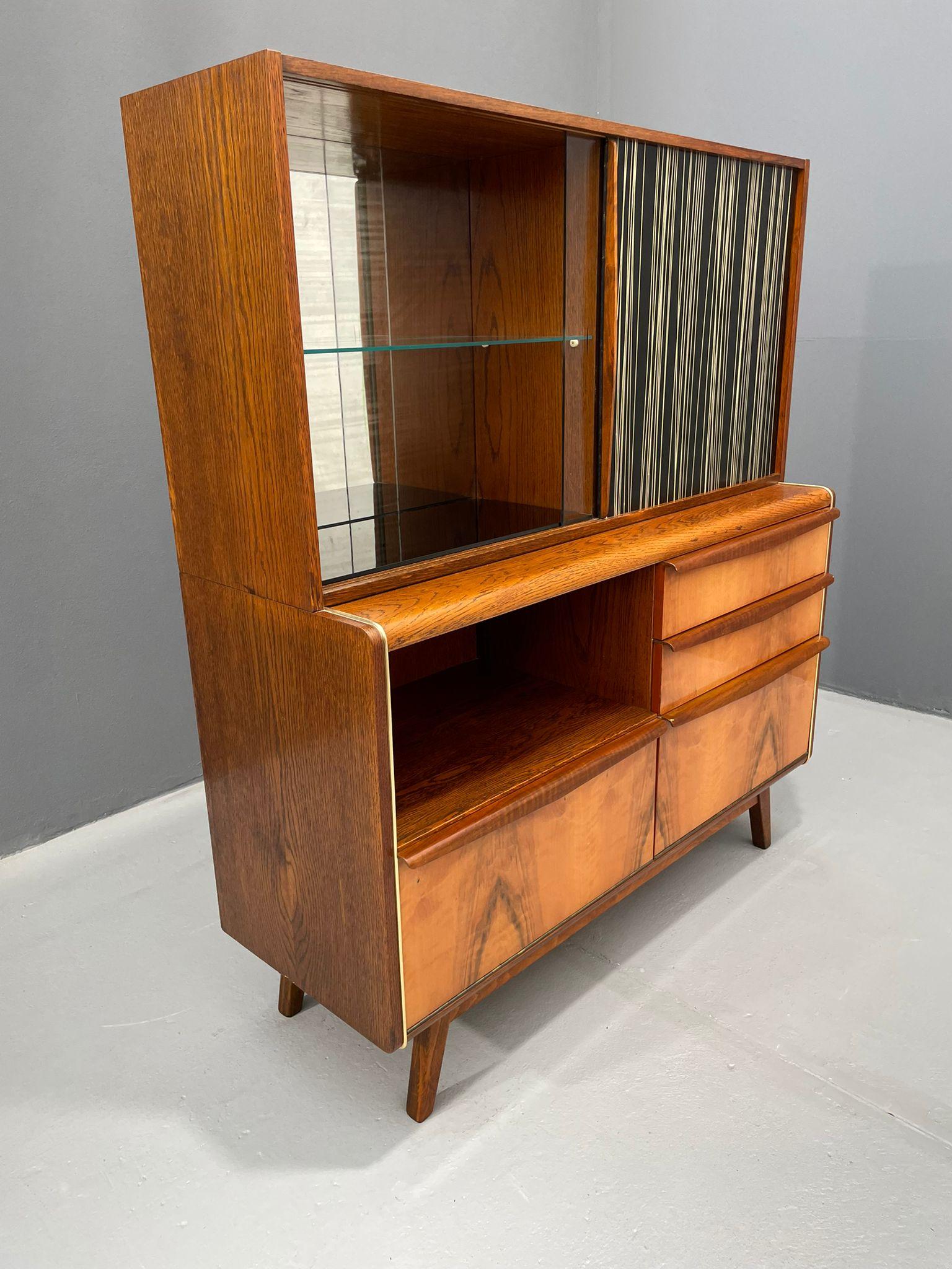 Art Deco Jitona Sideboard U-372/386 - design by Bohumil Landsman & Hubert Nepožitek 1960s