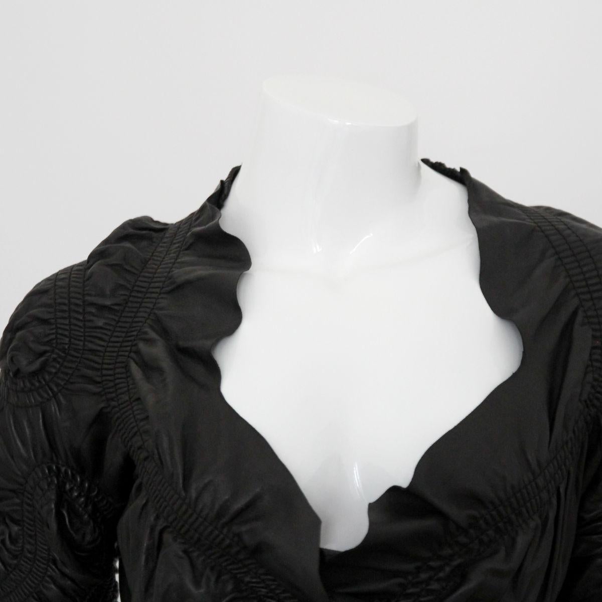 JITROIS 2000s Black Quilted Leather Jacket by Jean-Claude Jitros 3
