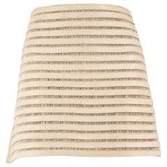 Jitrois Beige Leather Striped Skirt Size M