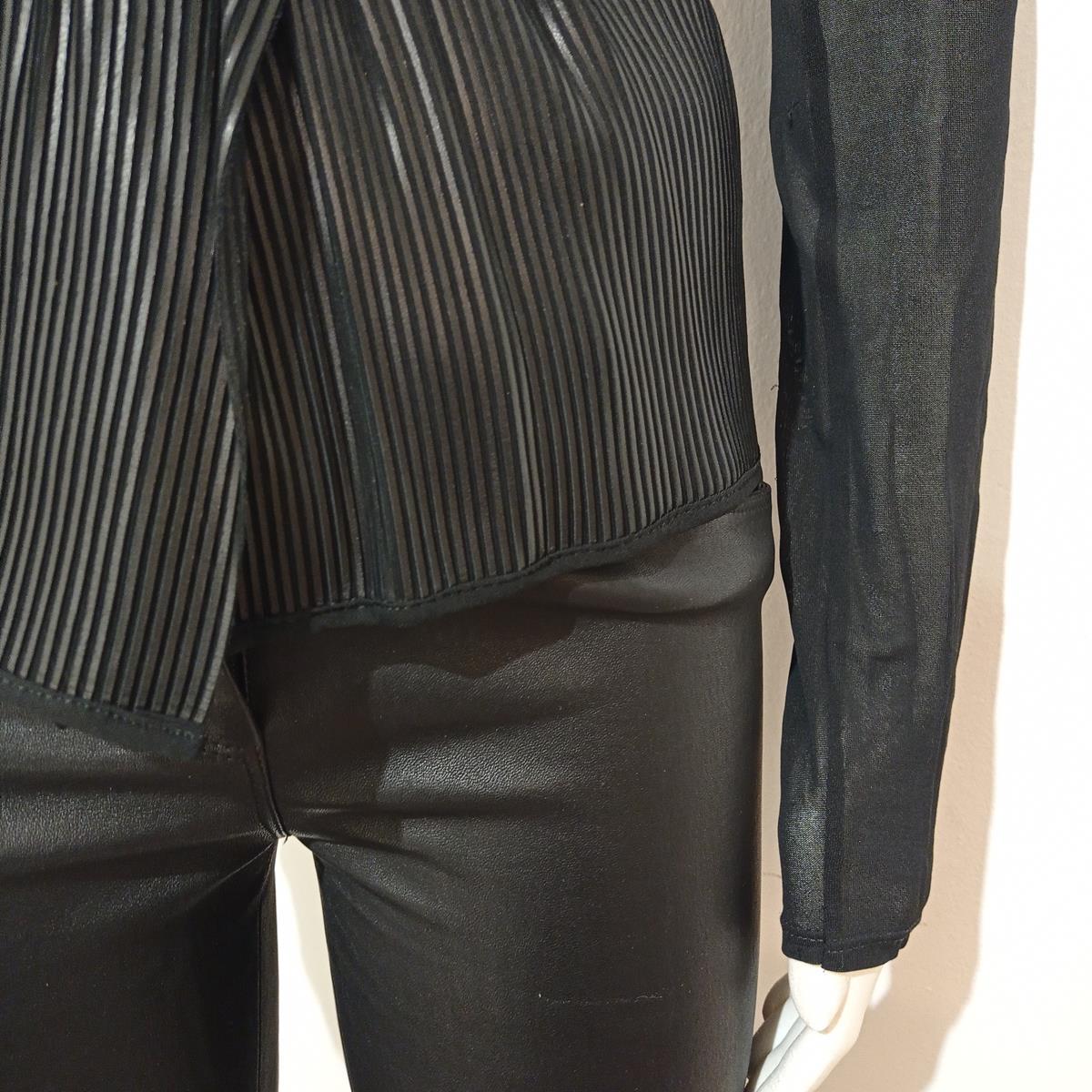 Jitrois Black Lamb Blouse Suit FR36/IT40 For Sale 2