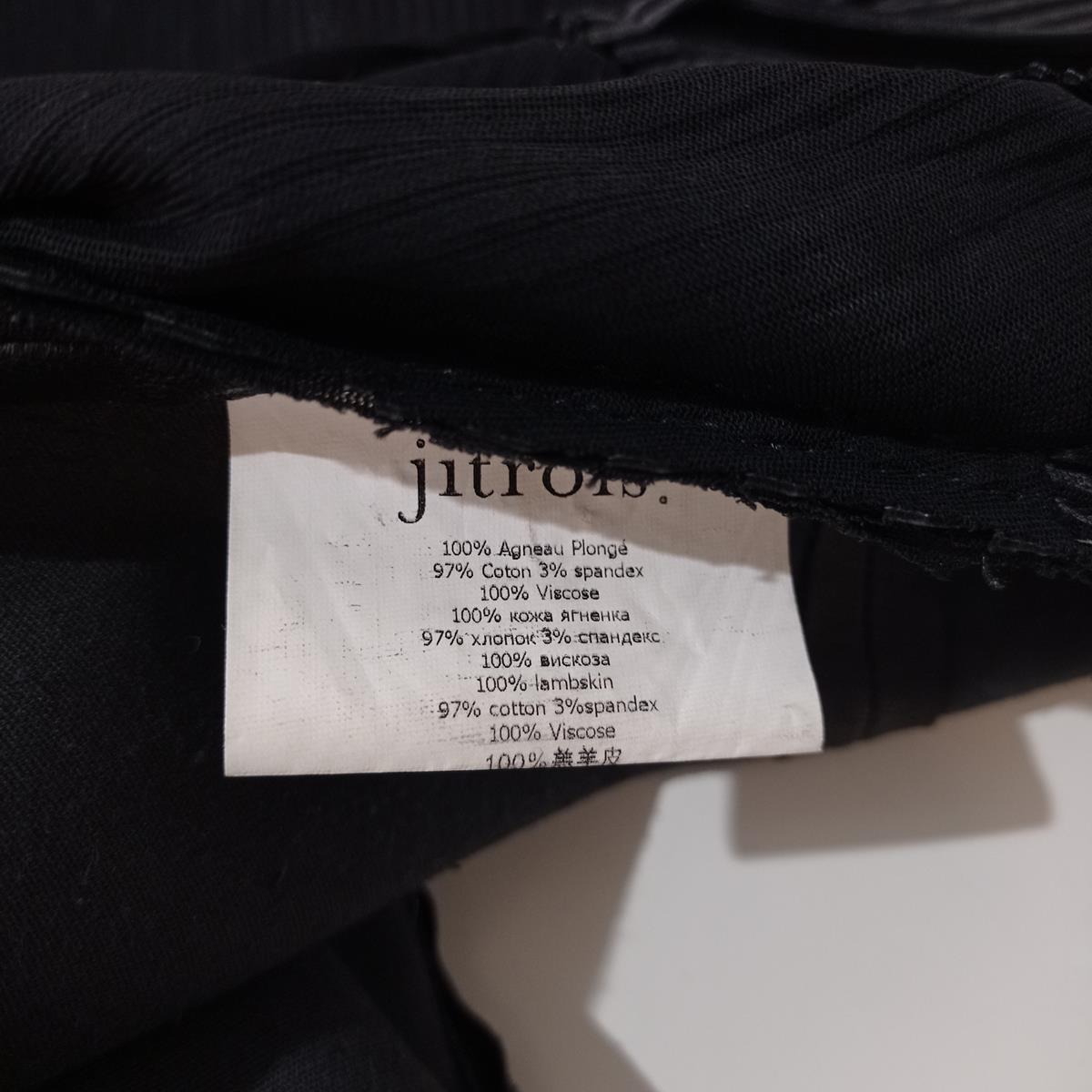 Jitrois Black Lamb Blouse Suit FR36/IT40 For Sale 4