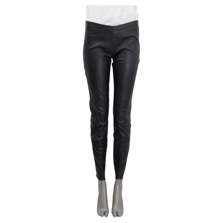 Legging En Cuir Noir Stretch Junior Gaultier – Taille 14 (fille)