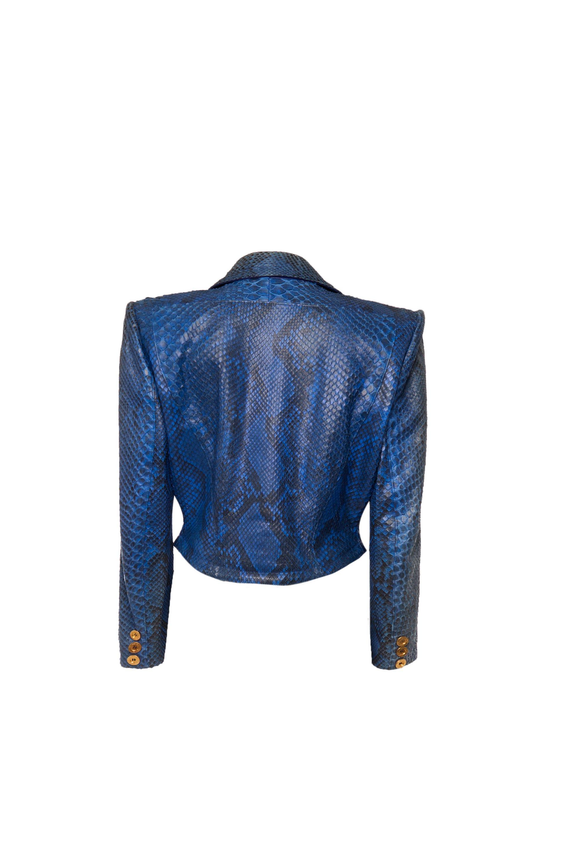 Chaqueta Phyton Vintage Azul Jitrois en Excelente estado para la venta en Eivissa, ES