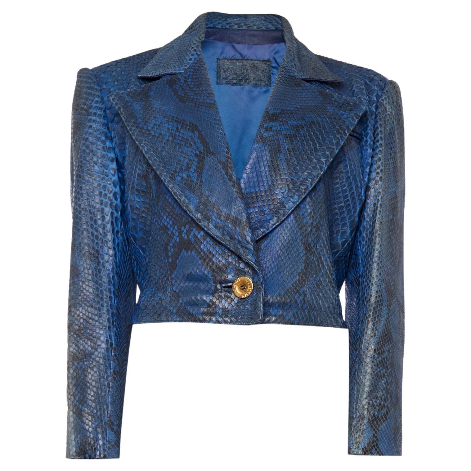 Chaqueta Phyton Vintage Azul Jitrois en venta