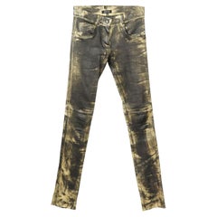 Jitrois Distressed Stretch Leather Skinny Pants Fr 36 Uk 8