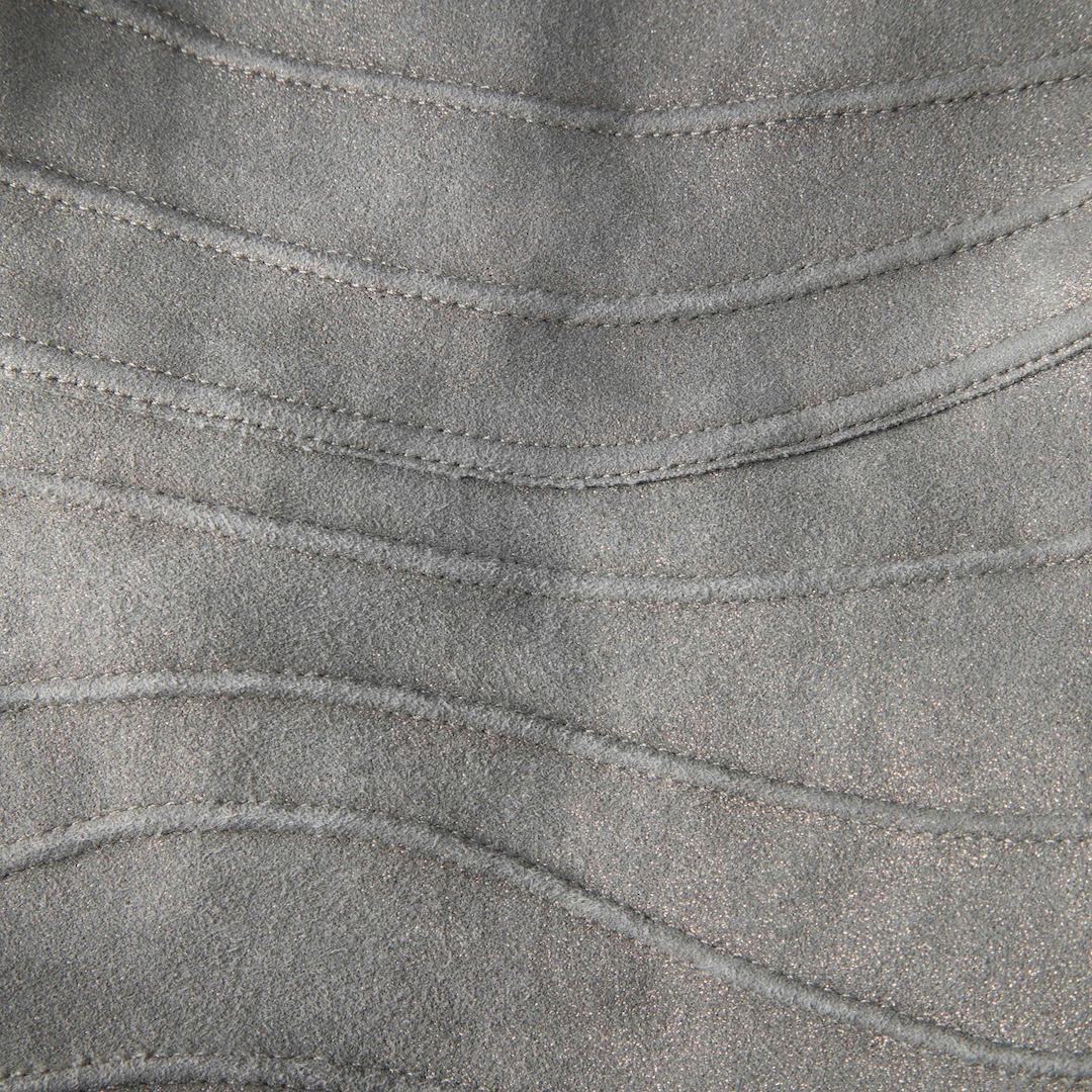 Marron Jitrois - Robe bustier grise métallisée, taille S en vente