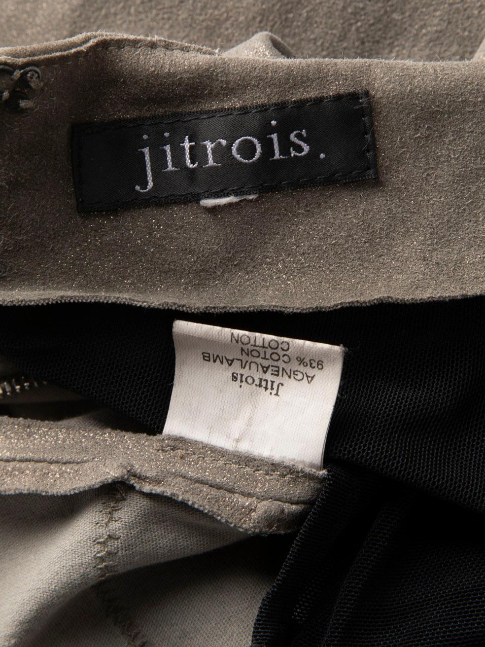 Jitrois - Robe bustier grise métallisée, taille S Pour femmes en vente