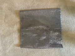 JITROIS silver stretch leather mini skirt
