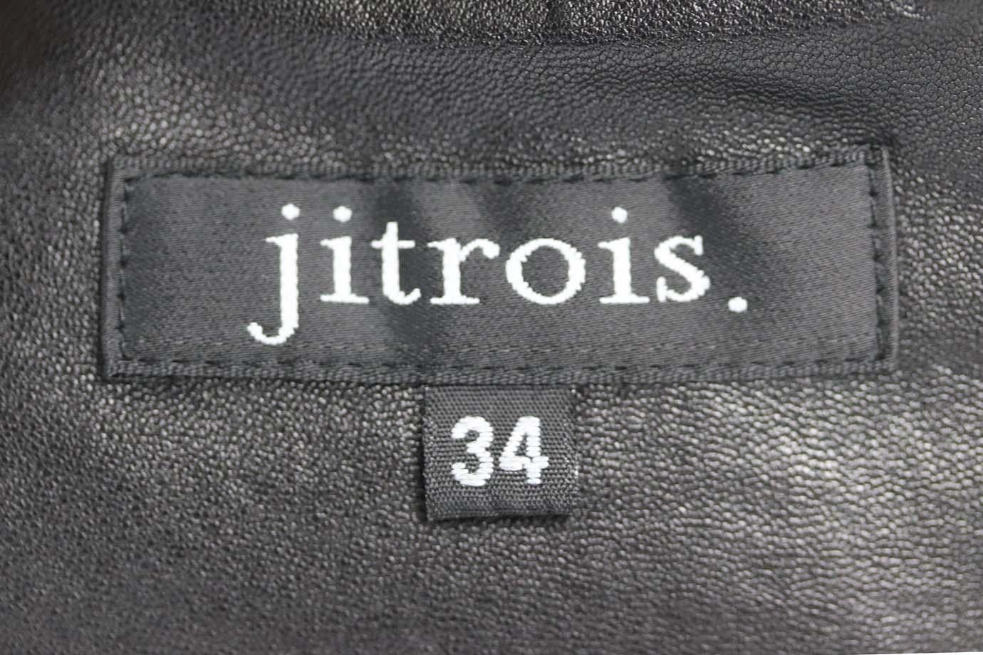 Jitrois Stretch Leather Jacket FR 34 UK 6 In Excellent Condition In London, GB