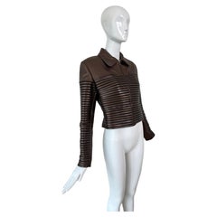 JITROIS Vintage Bronze Braun Leder Massai Jacke 90er Jahre Iconic