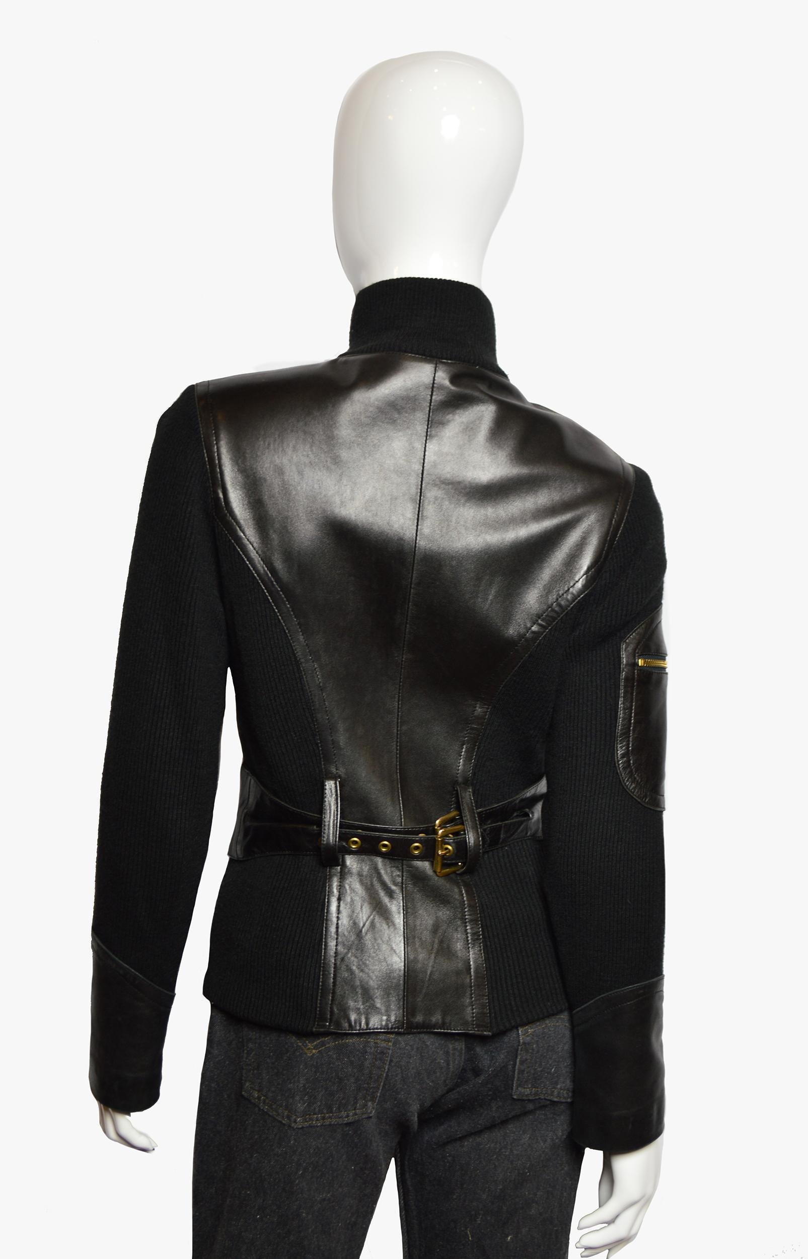 Jitrois Vintage Leather Jacket, 1997s In Good Condition For Sale In New York, NY