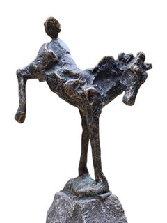 Dartel Veulen Puledro Frisky Cavallo Scultura in bronzo Animale in stock